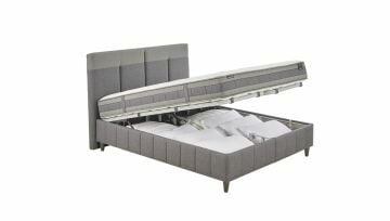 Yataş Bedding 150x200 Dream Line Yatak - Baza - Başlık Set - 22001 Antrasit