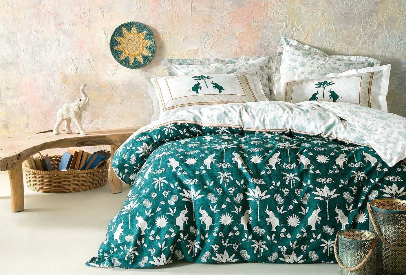 Yataş Bedding Tek Kişilik XL Solaris Rnf Nevresim Takımı Yeşil