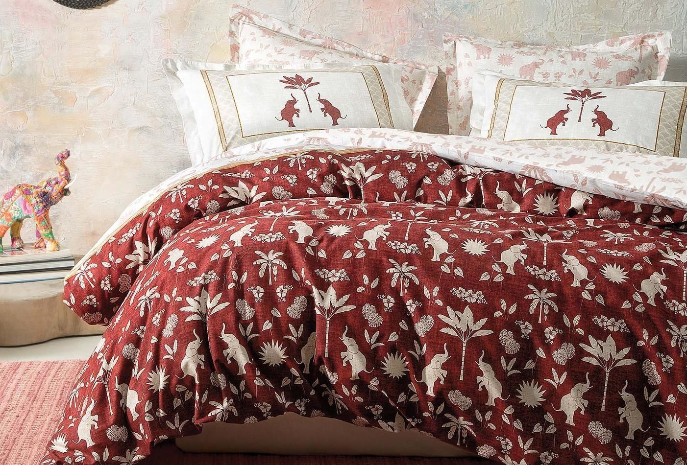 Yataş Bedding Çift Kişilik XL Solaris Rnf Nevresim Takımı Kiremit