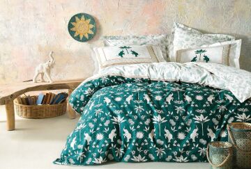 Yataş Bedding Çift Kişilik XL Solaris Rnf Nevresim Takımı Yeşil