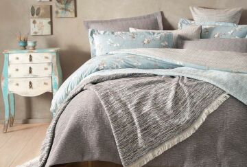 Yataş Bedding Çift Kişilik 8 Parça Fall Winter Seti Sora - Vizon
