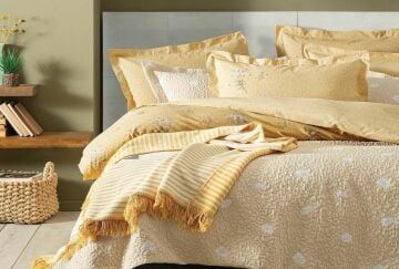 Yataş Bedding Çift Kişilik 8 Parça Fall Winter Seti Vivus - Sarı
