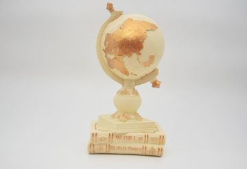 Biev Kitaplı Dünya Biblo Beyaz 28 cm