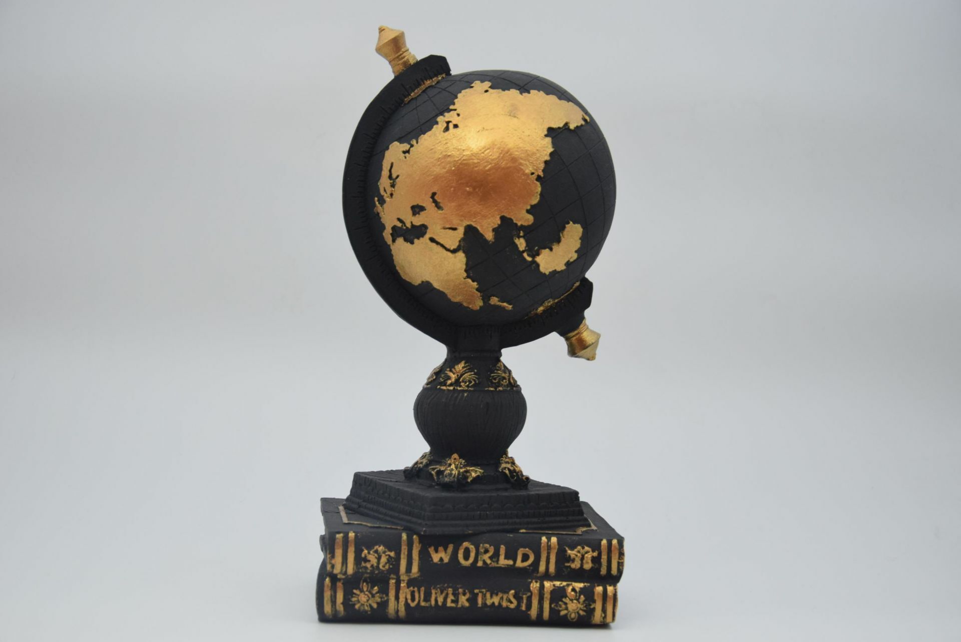 Biev Kitaplı Dünya Biblo Siyah 28cm