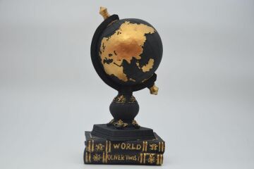 Biev Kitaplı Dünya Biblo Siyah 28cm