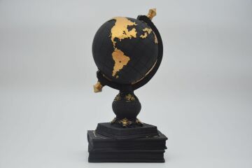 Biev Kitaplı Dünya Biblo Siyah 28cm