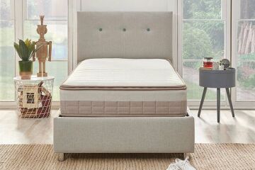 Yataş Bedding Nova Sandıklı Set - Cool Action Yatak 100x200 - 22203 Gri
