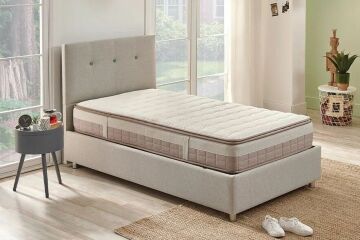 Yataş Bedding Nova Sandıklı Set - Cool Action Yatak 120x200 - 22203 Gri