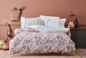 Yataş Bedding Çift Kişilik Hermosa Rnf Nevresim Takımı - Kırmızı