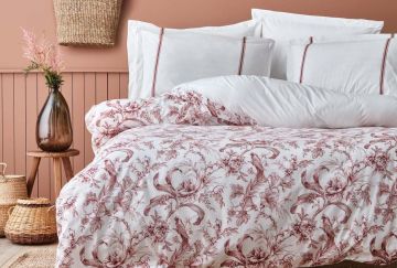 Yataş Bedding Çift Kişilik Hermosa Rnf Nevresim Takımı - Kırmızı