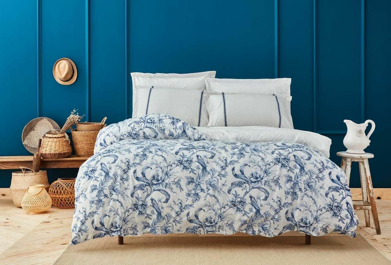 Yataş Bedding Çift Kişilik Hermosa Rnf Nevresim Takımı - Mavi