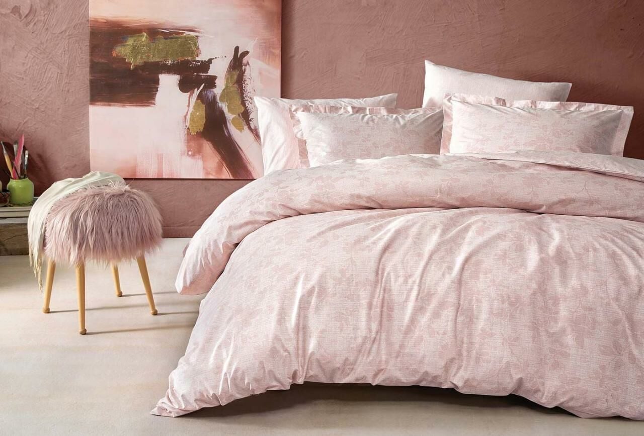 Yataş Bedding Çift Kişilik Morina Rnf Nevresim Takımı - Pembe