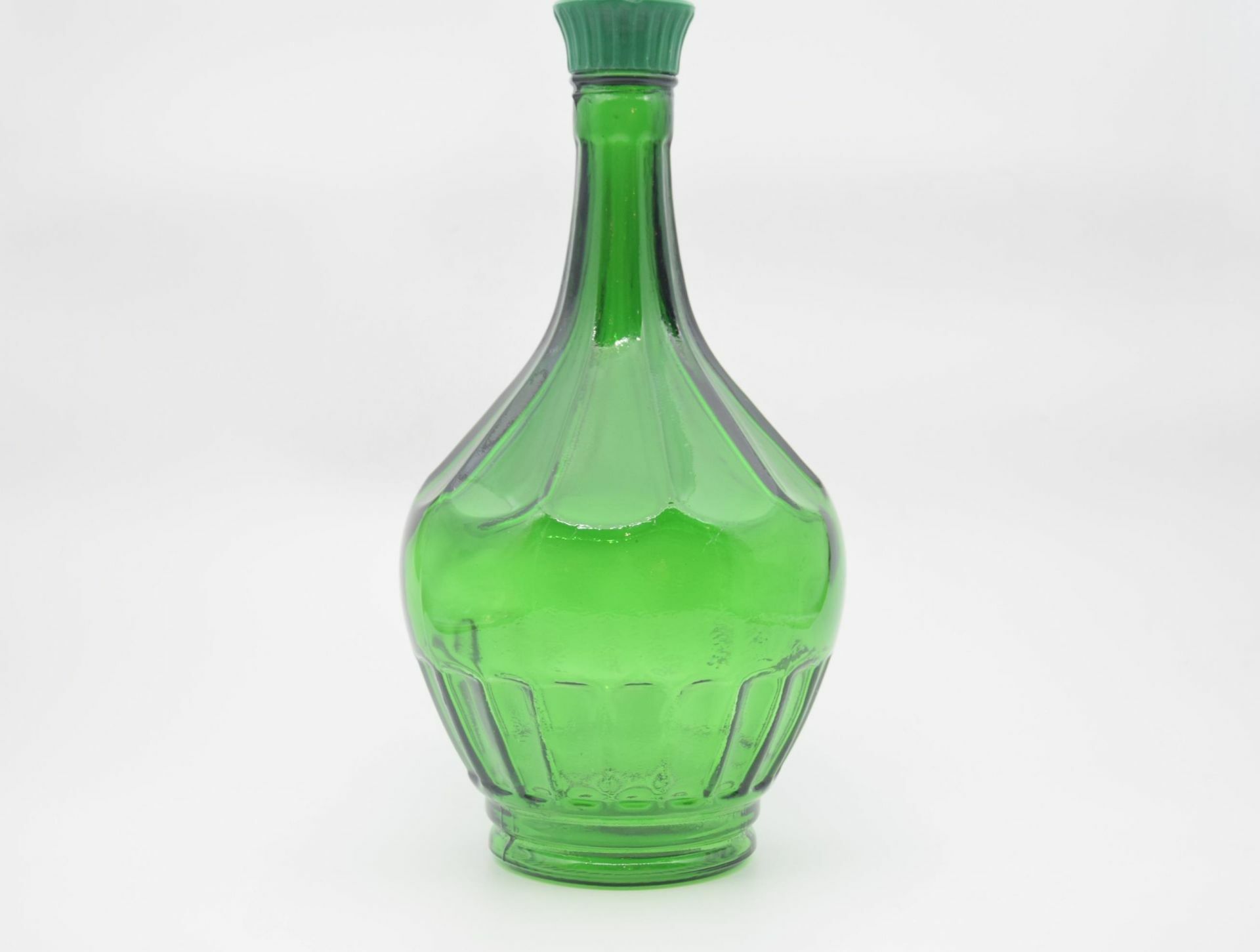 Biev Koyu Yeşil Tombik Vazo Büyük