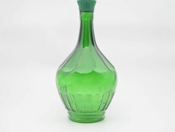 Biev Koyu Yeşil Tombik Vazo Büyük