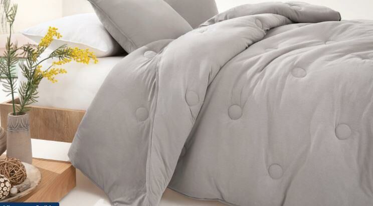 Yataş Bedding Çift Kişilik Lupa Soft Penye Yorgan 300 gr/m2 (195x215) - Gri