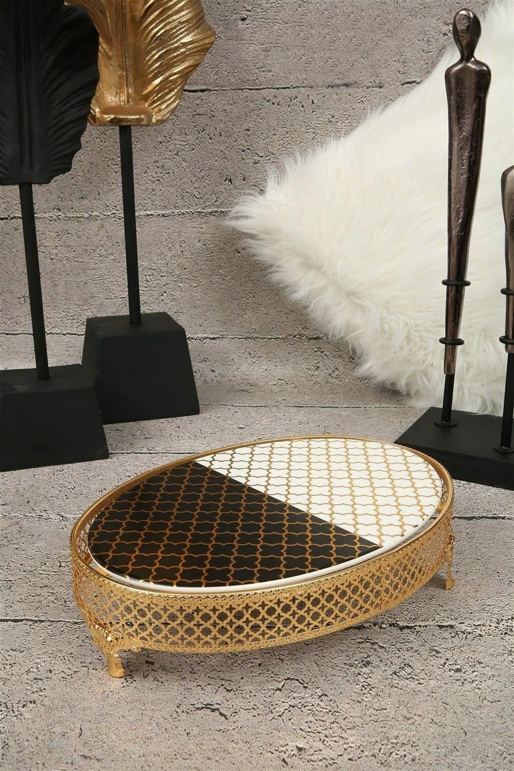 Biev Düz Dama Seramik Sunumluk