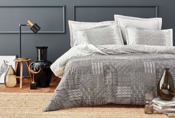 Yataş Bedding Tek Kişilik XL Lorin Rnf Nevresim Takımı Gri