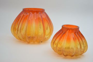 Biev Kehribar Kabak Vazo 10x10x9 cm