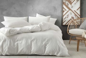 Yataş Bedding Tek Kişilik Raso Saten Nevresim Takımı Ekru