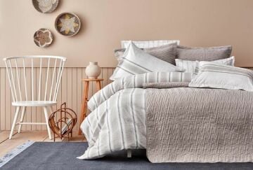 Yataş Bedding Tek Kişilik 5 Parça Yatak Örtülü Nevresim Takımı Seti Simula - Bej