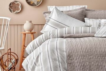 Yataş Bedding Tek Kişilik 5 Parça Yatak Örtülü Nevresim Takımı Seti Simula - Bej