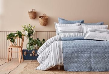 Yataş Bedding Tek Kişilik 5 Parça Yatak Örtülü Nevresim Takımı Seti Simula - Indigo