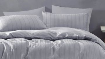 Yataş Bedding Çift Kişilik XL Raso Saten Nevresim Takımı Gri