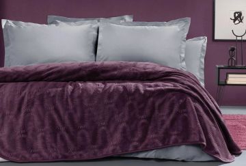 Yataş Bedding 200x220 Cift Kisilik  Tricia Emboss Battaniye - Visne