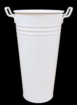 Biev Büyük Vazo Mat Beyaz