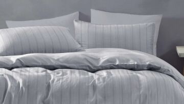 Yataş Bedding Çift Kişilik XL Raso Saten Nevresim Takımı Gri