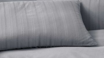 Yataş Bedding Çift Kişilik XL Raso Saten Nevresim Takımı Gri