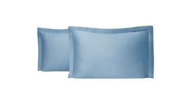 Yataş Bedding 50x70 Volanlı Maisy Bambu Saten Yastık Kılıfı 2'li - İndigo