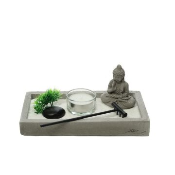 Biev Buddha Zen Bahçe Seti 19x10x8 cm