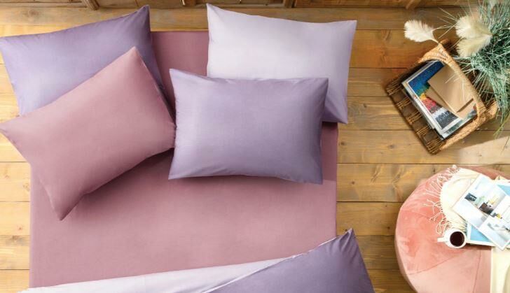 Yataş Bedding 120x200 Noah Lastikli Çarşaf - Mor