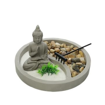 Biev Buddha Zen Bahçe Seti 19x19x12 cm