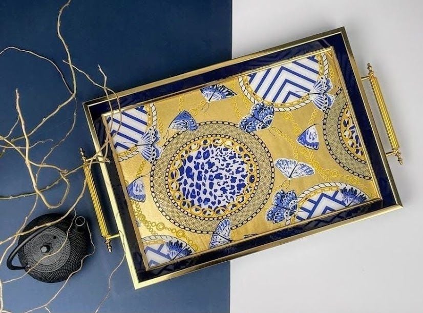 Biev Dikdörtgen Ahşap Tepsi/1Tep-5009