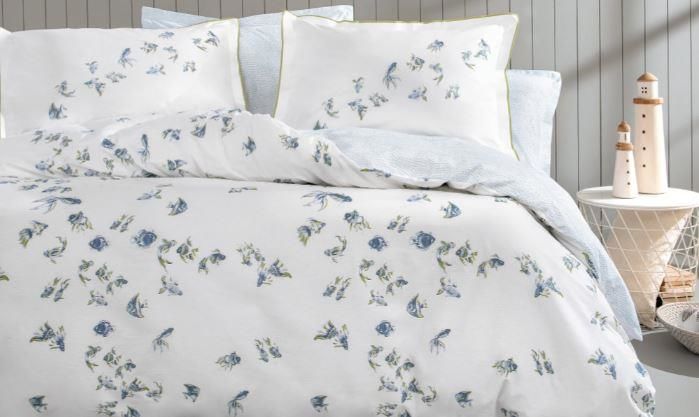 Yataş Bedding Çift Kişilik XL Betta Rnf Nevresim Takımı - Mavi