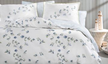 Yataş Bedding Çift Kişilik XL Betta Rnf Nevresim Takımı - Mavi
