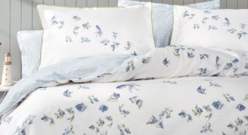 Yataş Bedding Çift Kişilik XL Betta Rnf Nevresim Takımı - Mavi