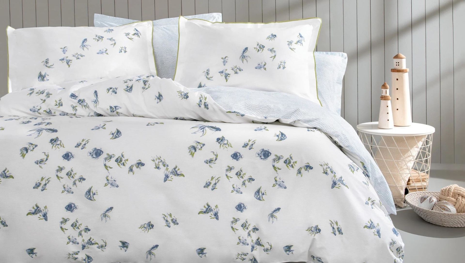 Yataş Bedding Çift Kişilik Betta Rnf Nevresim Takımı Mavi