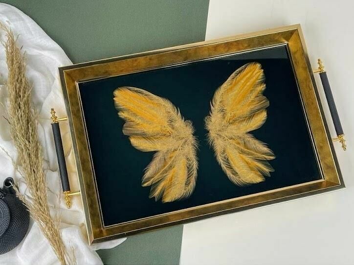 Biev Dikdörtgen Ahşap Tepsi