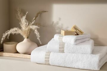 Yataş Bedding Clair Banyo Havlusu - Beyaz (90x150 cm)