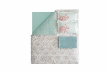 Yataş Bedding Tek Kişilik 4 Parça Wellsoft Battaniyeli Nevresim Takımı Seti Alena - Nil Yeşili