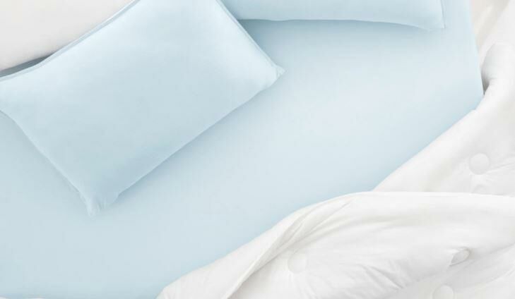 Yataş Bedding 160x200x35 Çift Kişilik Lupa Soft Lastikli Çarşaf - Buz Mavisi