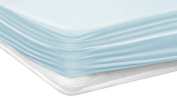 Yataş Bedding 160x200x35 Çift Kişilik Lupa Soft Lastikli Çarşaf - Buz Mavisi