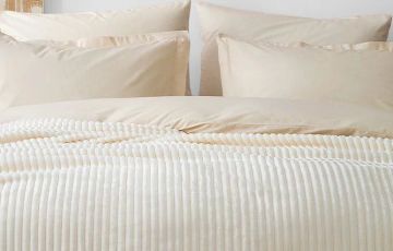 Yataş Bedding Çift Kişilik Nova Emboss Battaniye - Şampanya