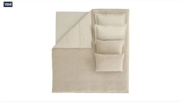 Yataş Bedding Çift Kişilik Arwin Kadife Saten Nevresim Takımı - Vizon