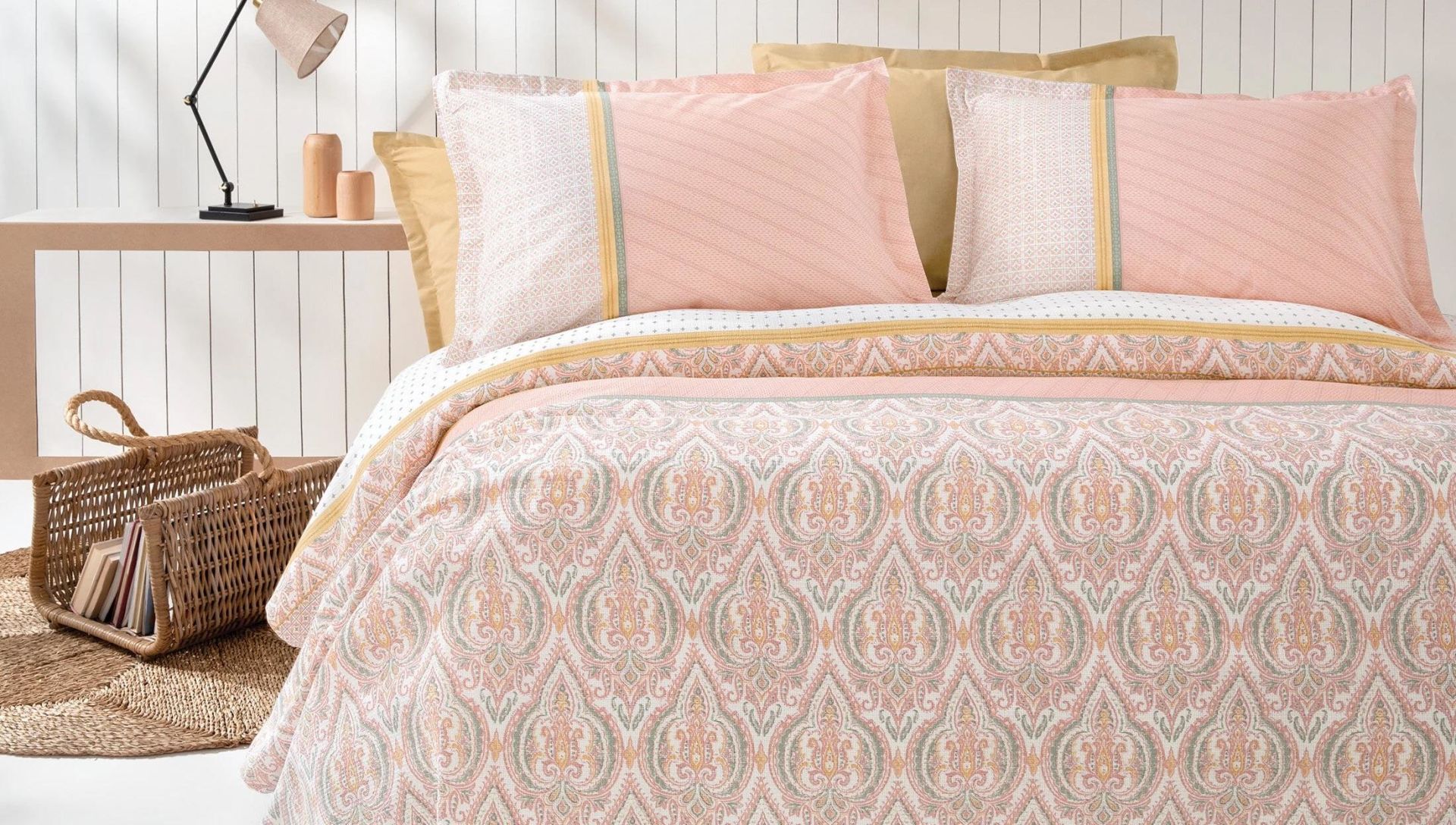 Yataş Bedding Çift Kişilik Macbeth Pike Takımı - Pembe
