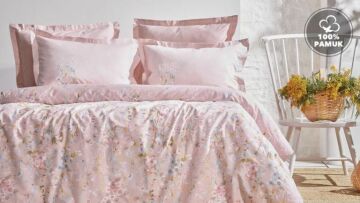 Yataş Bedding Çift Kişilik Isadora Saten Nevresim Takımı - Pudra