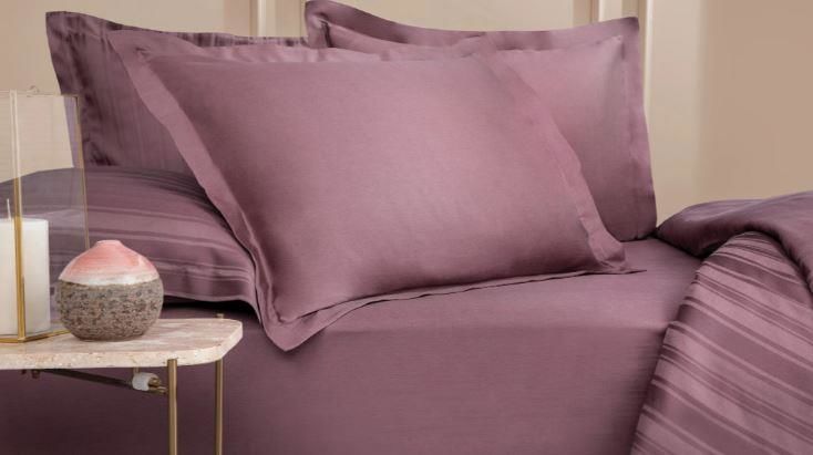 Yataş Bedding 160x200x36 Çift Kişilik Maisy Bambu Saten Lastikli Çarşaf - Mürdüm